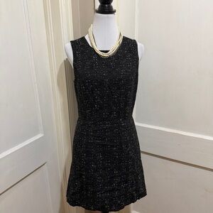 Banana Republic Black Tweed Mini Dress
